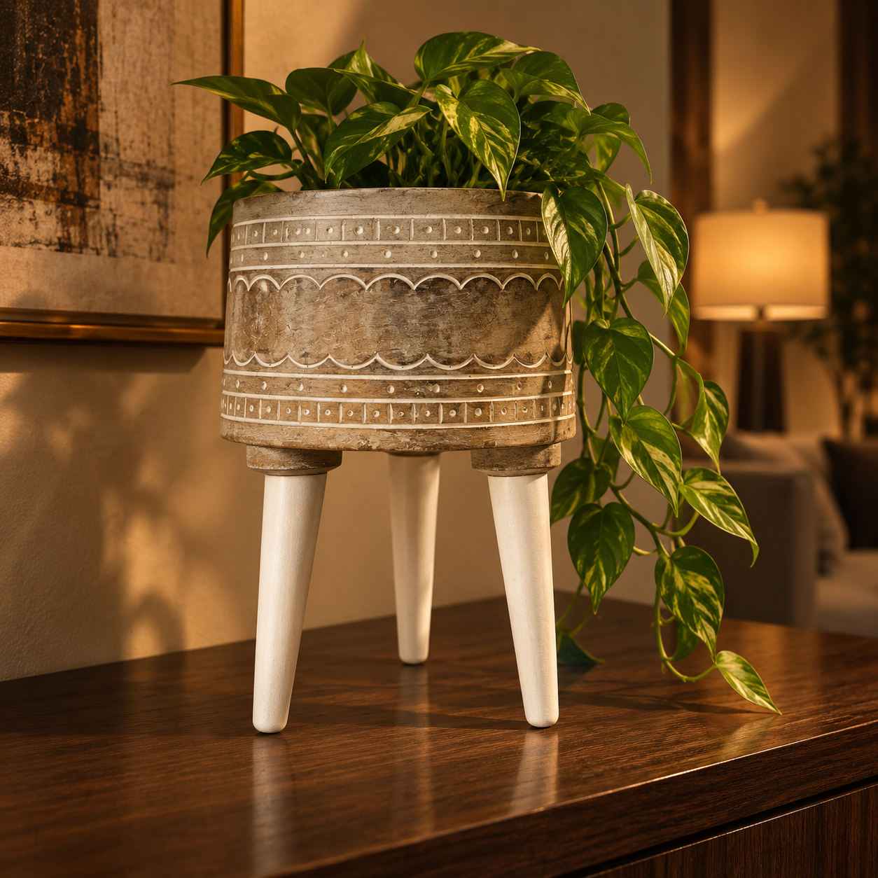 Meghavalli in a luxury home