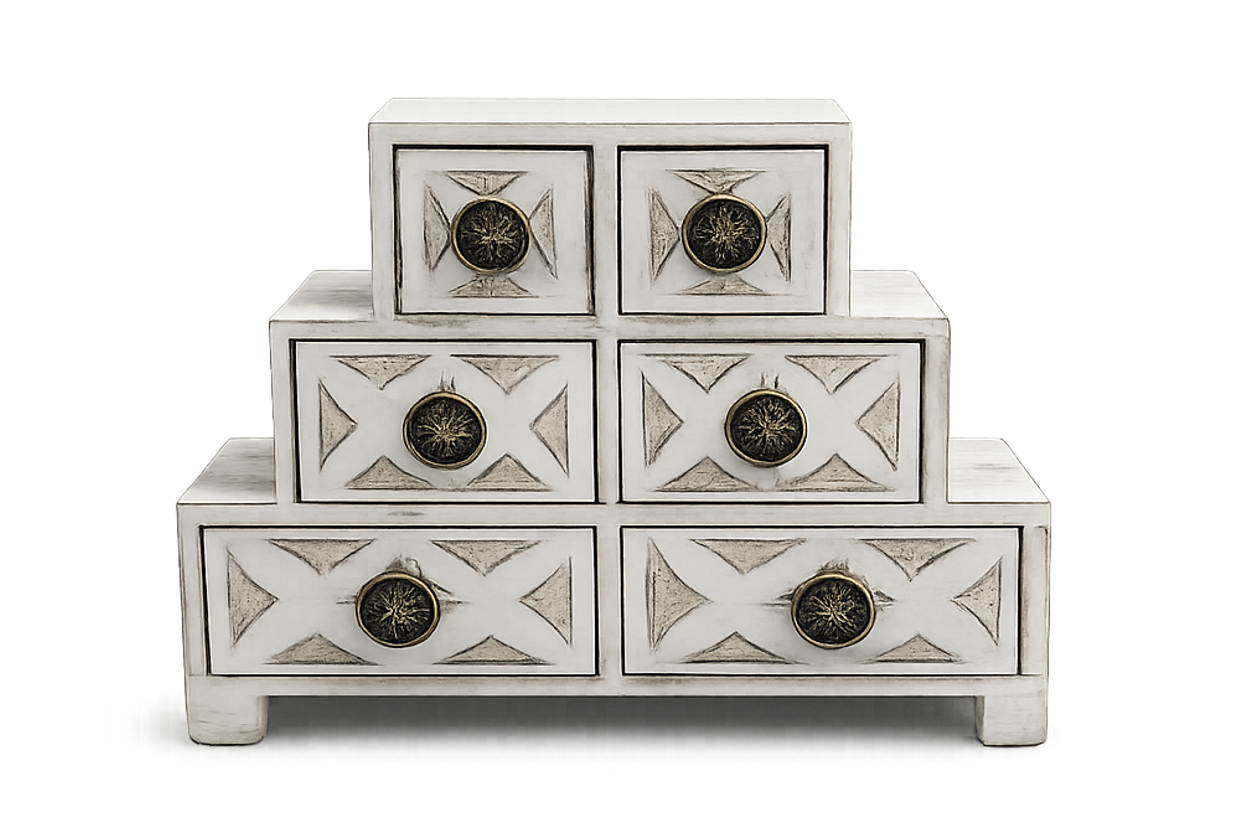 Sopana Antique Brass Knob drawer chest ELANORA Dubai