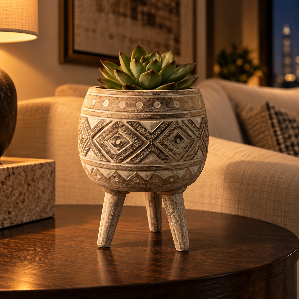 Vajraka in a luxury home